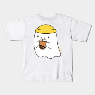 Bubble Tea Ghost Kids T-Shirt